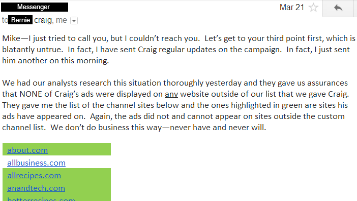 Messenger Responds